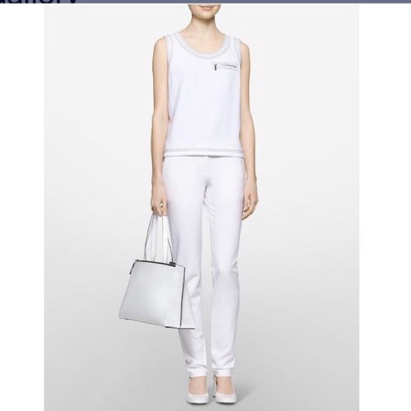 SOLD NWOT Calvin Klein White Platinum Label - Picture 3 of 4